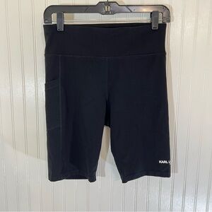 Karl Lagerfeld Women's Black Bike Shorts Size S